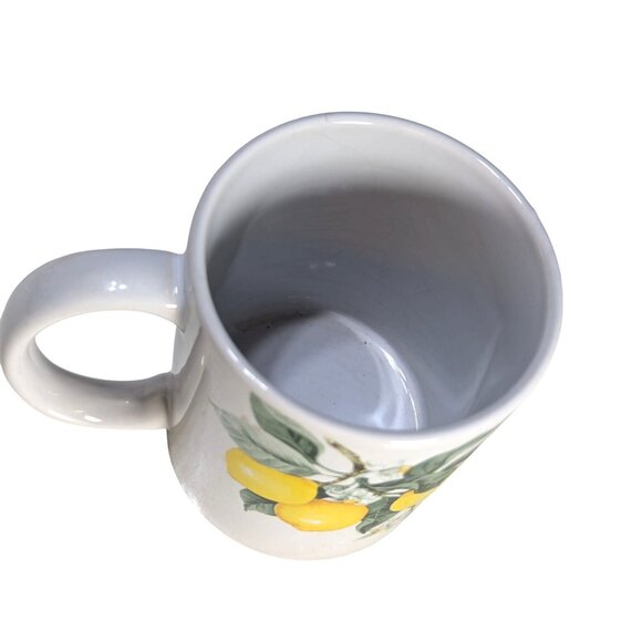Royal Norfolk Lemon Print Ceramic Coffee Mug - Picture 4 of 6